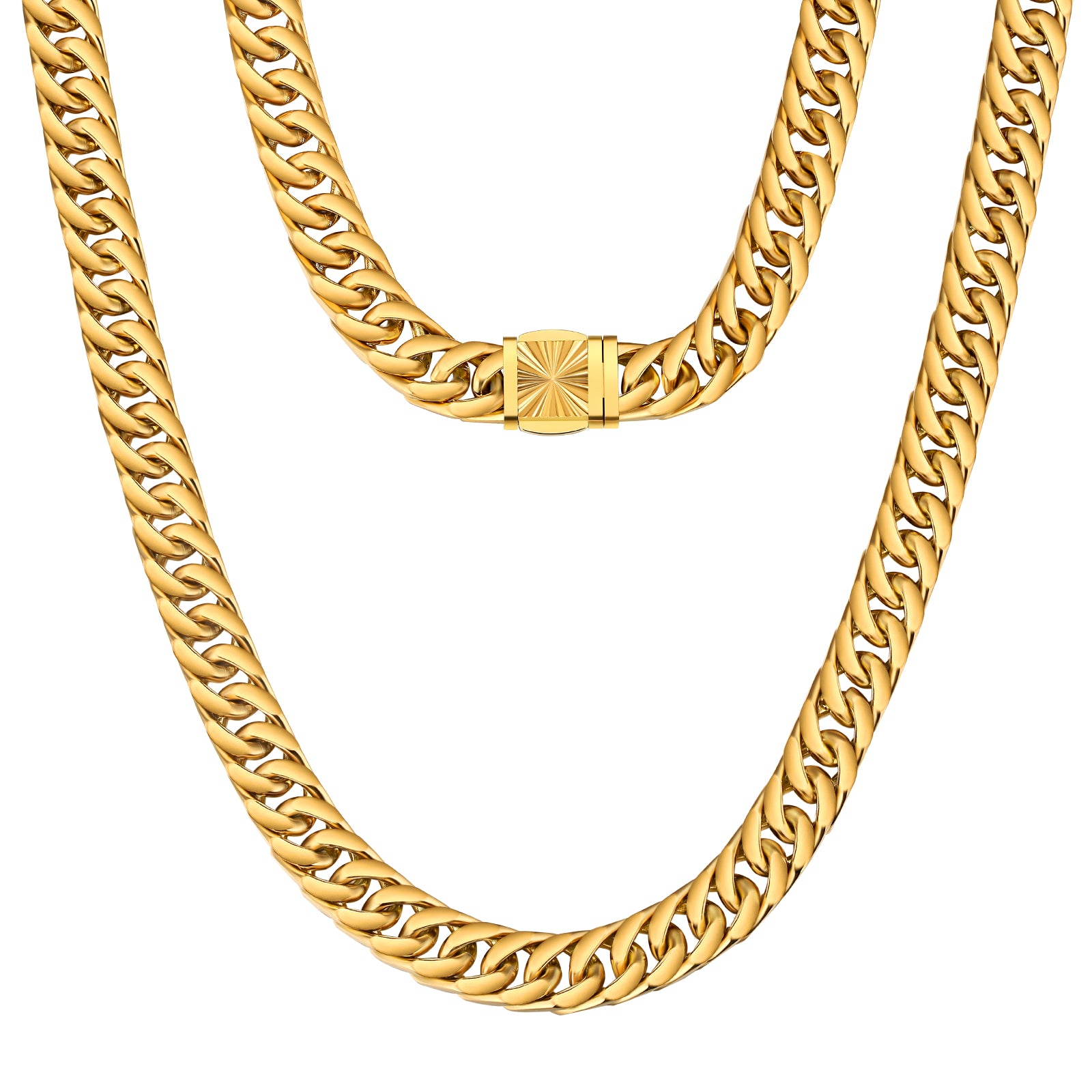 12MM MIAMI shops CUBAN LINK CHAIN 18k plated