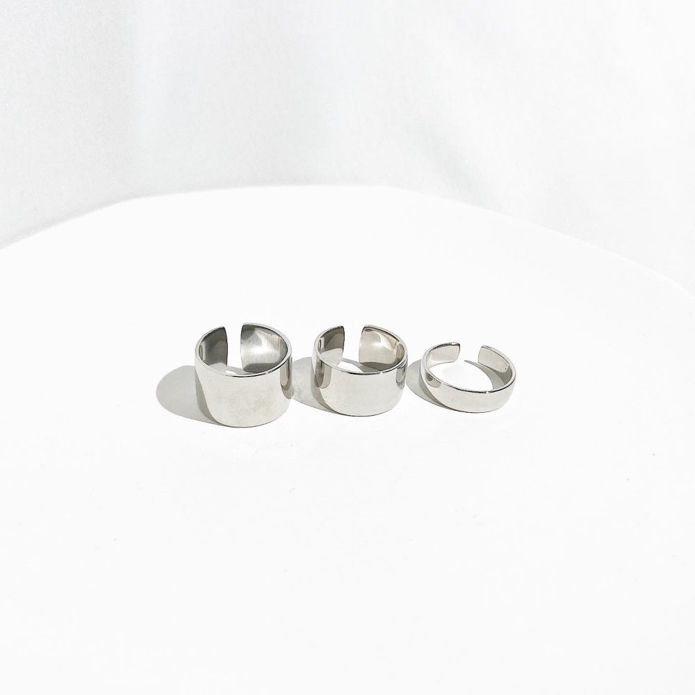 Solid Stackable Ring in Silver