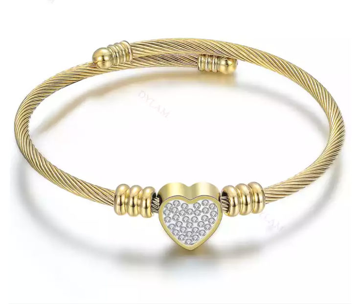 PG Twisted Love Bangle in 18K Gold